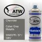 Preview: Chevrolet, Cyber Gray Metallic, WA637R / 57 / GBV: 400ml Sprühdose, von ATW Autoteile West.